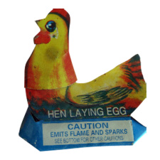 Hen Laying Eggs